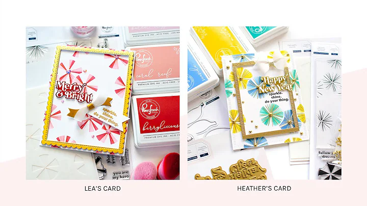 Live with Lea & Heather: Seamless Starburst Circles cards