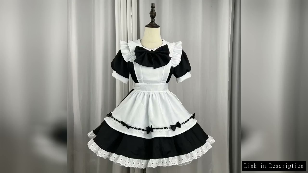 Japanese Soft Girl Maid Cosplay Costume Women Plus Size Gothic Lolita Princess Pink Dress Sweet Bow