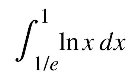 How to Integrate ln(x) from 1/e to 1 | Substitution & Integration by Parts Tutorial