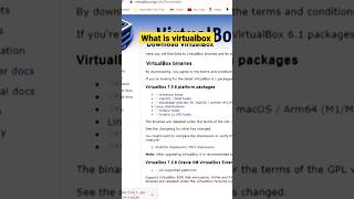 what is virtualbox machines? #shorts