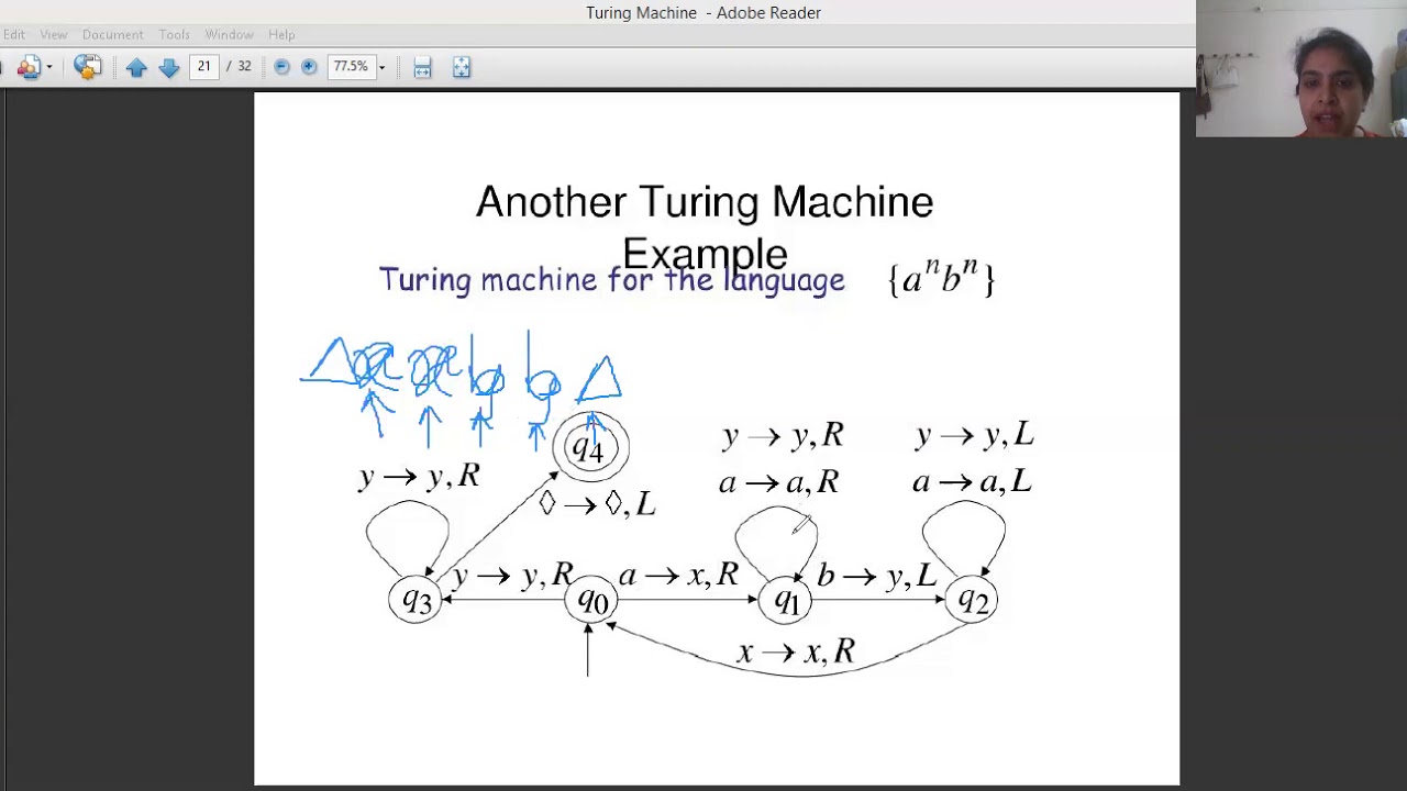 Turing Machine Examples Lect 2 - YouTube