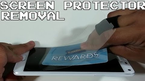 How To remove a Screen Protector from phone