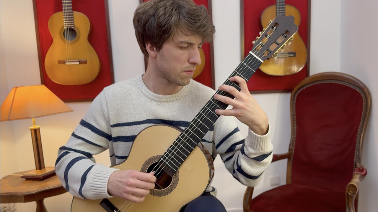 Florian Colombet plays Allegro by Florian Colombet (after Allegro BWV998)on a 2024 Dominique Delarue