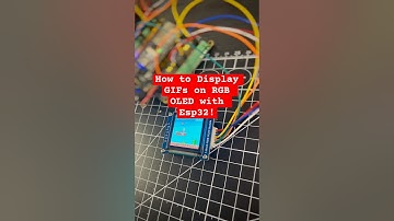 How to Display GIFs on RGB OLED with Esp32! #esp32 #arduino #microcontroller #oleddisplay #coding