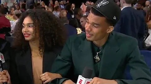 Victor Wembanyama talks about having dinner with Tim Duncan, David Robinson & Manu Ginobli