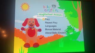 Baby Einstein Neighborhood Animals 2004 Dvd Menu