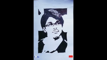 Stylish star|❤️ Allu Arjun ❤️| stencil drawing|Al-Thaj Creation