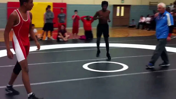 High school wrestling Jordan Watkis (RCI) vs Desha...