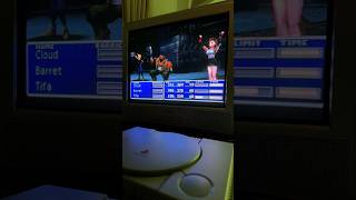 Final Fantasy VII (1997) on Sony PlayStation. #finalfantasy #retrogaming #ps1 #gaming #CRT