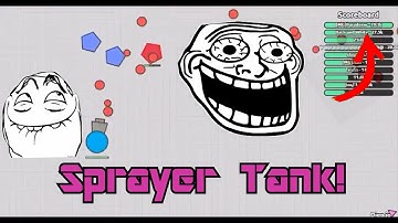 DIEP.IO UPDATE! NEW SPRAYER TANK EPIC GAMEPLAY!!