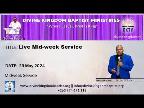 Live Mid-week Service with Teacher Ian Ndlovu | 29 May 2024