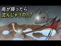 雨が降るとアリの巣は水に浸かるの？
