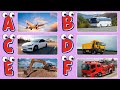 A–Z Vehicles Alphabet Song 🚗✈️🚂 Learn Transportation & Letter Sounds Kids Learning Video