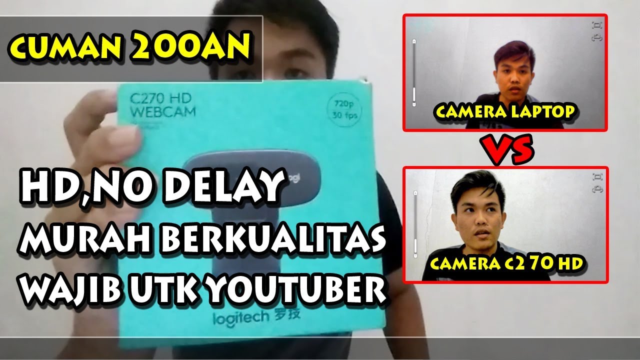 Unboxing & Review Camera Webcam C270 HD Untuk Youtuber Gaming - YouTube