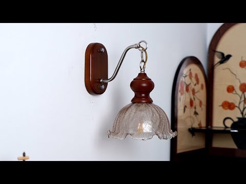 Vintage Flower Wall Lamp