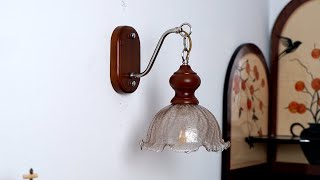 Vintage Flower Wall Lamp