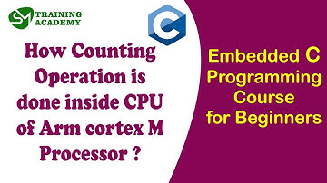 How Computers perform Counting Operations inside CPU of arm cortex M processor