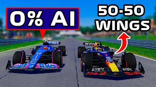 Can You Beat 0% AI with MAXIMUM DOWNFORCE around MONZA on F1 23?