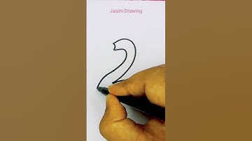 Swan 🦢 Drawing From 2 Number