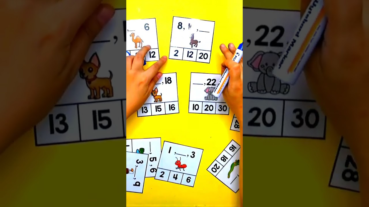 ✏️ Skip Counting Missing Numbers Activity | Animal-Themed & Multiplication Ready