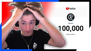 MY LIVE REACTION TO HITTING 100K SUBSCRIBERS!!!