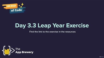 [Interactive Coding Exercise] Leap Year | 100 Days of Code: The Complete Python Pro Bootcamp