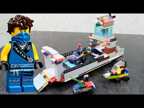 LEGO Lắp Ghép Phà,Đồ Chơi Xếp Hình LEGO Minecraft, Hoạt hình lego - Phà Lego vui nhộn . Bé Nguyên TV