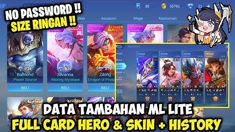 Data Open Full All Card Hero & Skin + History Hasil Pertandingan Terbaru | Data Tambahan Potret Hero