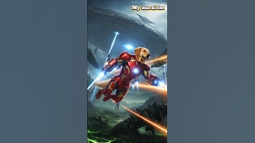 "This Puppy Turned Into a Superhero and Fought Aliens!"| Iron Man puppy |#puppy#ai#suparhit#usa