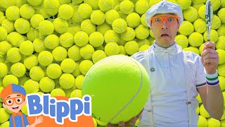 Blippi Learns Tennis At Wimbledon Blippi Moonbug Kids Learning Corner