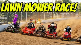 Lawn Mower Race Battle With Subscribers In APM!(Roblox American Plains Mudding) screenshot 4