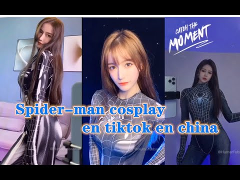 tiktok Spider-man cosplay en china，Spider-man cosplay in china