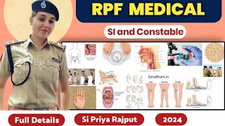 RPF sub inspector and Constable | Medical Details| B-1 | Railway exams Medical |by RPF SI Priya