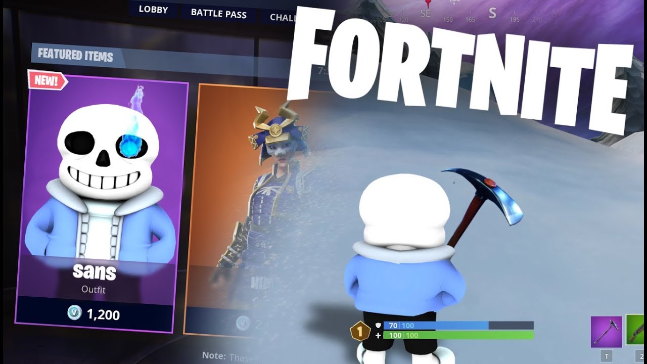 Undertales Sans Megalovania In Fortnite Youtube