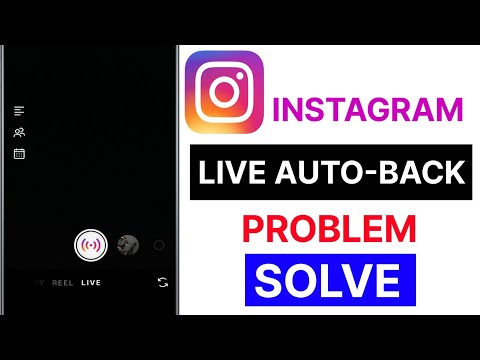 Instagram live auto back problem || Instagram par live nahi ho raha hai kaise thik kare 2024