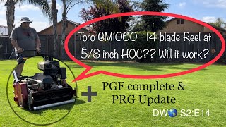 Toro GM 1000 - 14 blade reel cutting at 5/8 Inch? Will it work? PGF complete & PRG update S2:E14 by Dwayne’s World 1,241 views 1 year ago 15 minutes