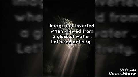 Refraction of light at curved surfaces (Activity-1) class 10