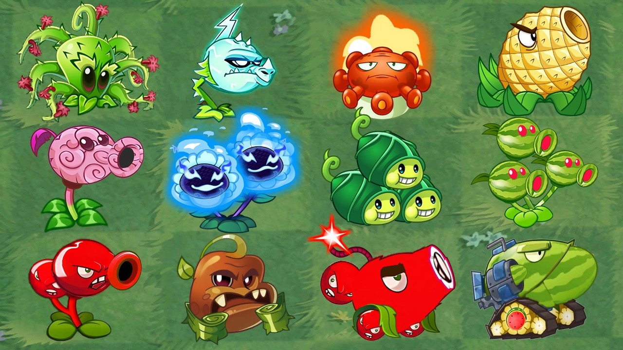PvZ 2 Challenge - Team Super Plants Max Power Up Vs Zomboids Zombies ...