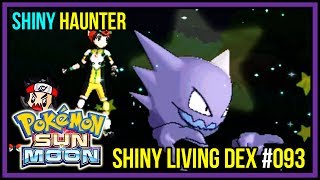SHINY HAUNTER LIVE REACTION! Shiny Living Dex #093 | Pokemon Sun and Moon
