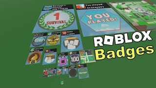 🎖Least Obtained Roblox Badge Comparison🎖