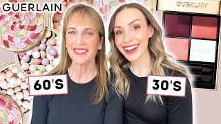 NEW! ✨ GUERLAIN METEORITES in 3 SHADES + AURA GLOW Palette | Review w/Mom! Mature Skin Tutorial