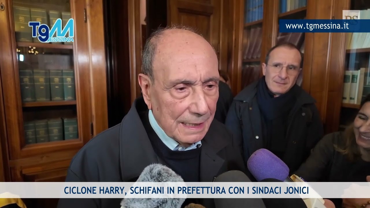 CICLONE HARRY, SCHIFANI IN PREFETTURA CON I SINDACI
