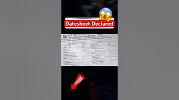 NIOS October 2025 Theory Datesheet Declared 😱 #nios #ytshorts