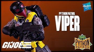 Hasbro G.I.JOE Classified Series Python Patrol Cobra Viper Figure Review @TheReviewSpot
