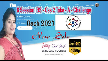 Era 8 Session BS-Css 2 Take-A-Challenge | BS-Css Take-A-Challenge | Kyp Take-A-Challenge 2021