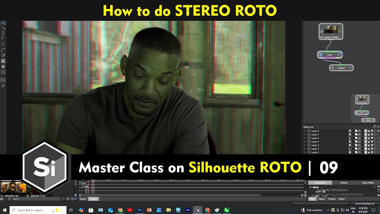Stereo Roto Silhouette Roto | Master Classes - 09 | How to use Stereo Roto Workflow ...