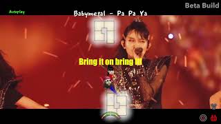 Pa Pa Ya - Babymetal - ADOFAI rhythm game