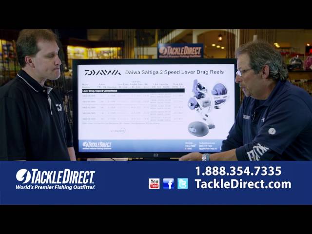 Daiwa Saltiga 2-Speed Lever Drag Reels at TackleDirect 
