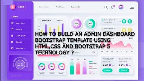 Admin Dashboard Bootstrap Template (Part 1) | Admin Dashboard BS 5 | HTML, CSS, Bootstrap 5 Template