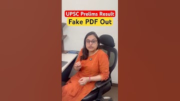 UPSC prelims 2025 result, fake PDF out. ￼